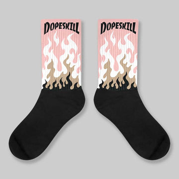 AIR FORCE 1 LINEN DopeSkill Sublimated Sock FIRE Graphic