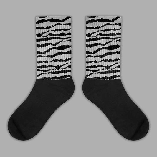 Jordan 1 Low OG “Shadow” DopeSkill Sublimated Socks Abstract Tiger Graphic Streetwear