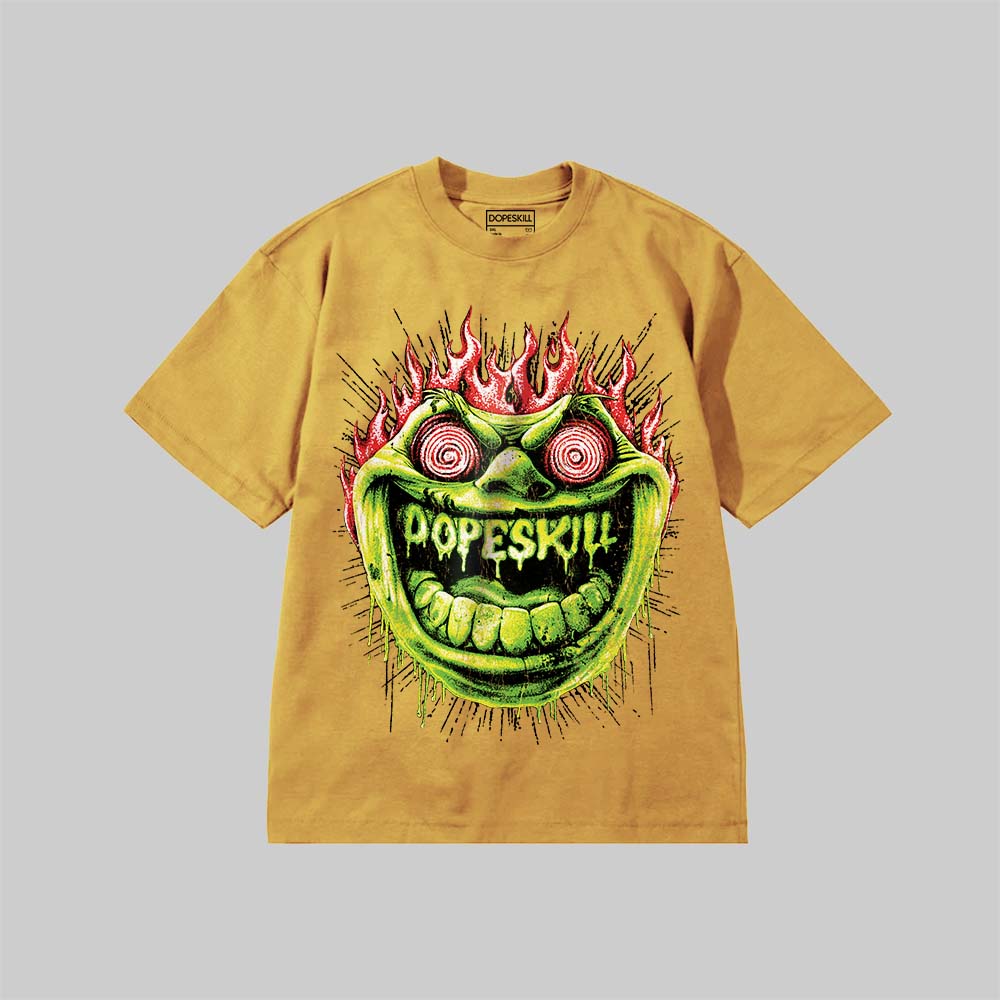 Hellfire DopeSkill Premium T-shirt Streetwear - Mustard