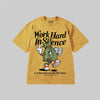 Work Hard In Silence DopeSkill Premium T-shirt Streetwear - mustard