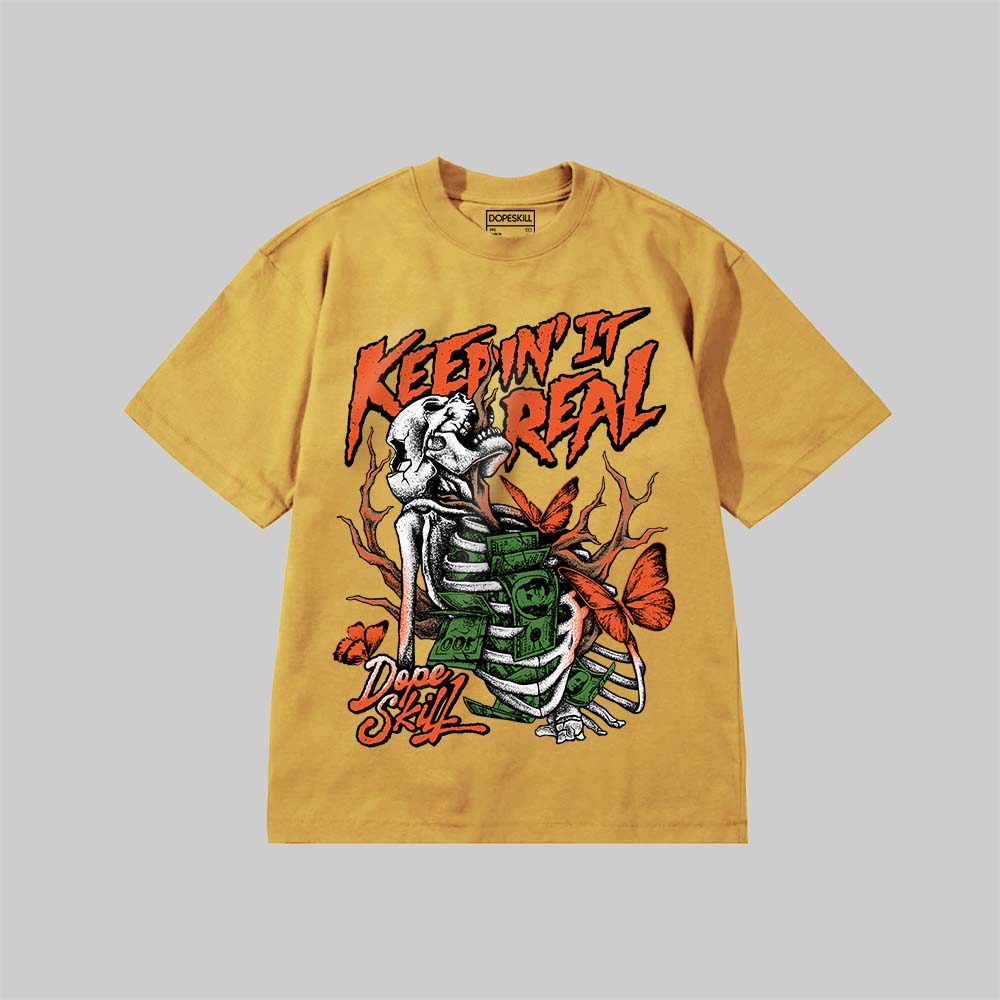Keepin' It Real DopeSkill Premium T-shirt Streetwear - Mustard