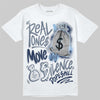 New Balance 9060 Arctic Grey DopeSkill T-Shirt Real Ones Move In Silence Graphic Streetwear - White