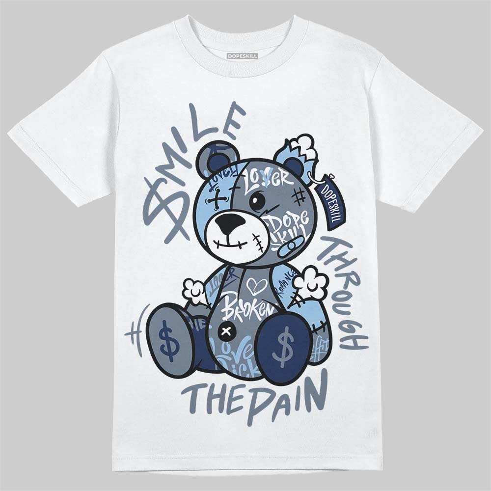 New Balance 9060 Arctic Grey DopeSkill T-Shirt Smile Through The Pain Graphic Streetwear - White