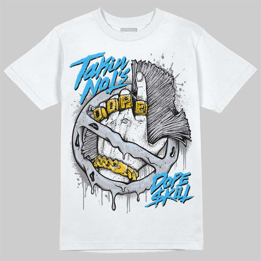 Jordan 11 Retro Low Cement Grey DopeSkill T-Shirt Takin No L's Graphic Streetwear - White