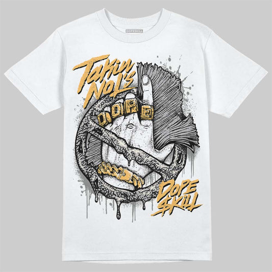 Jordan 3 “Off Noir” DopeSkill T-Shirt Takin No L's Graphic Streetwear - White