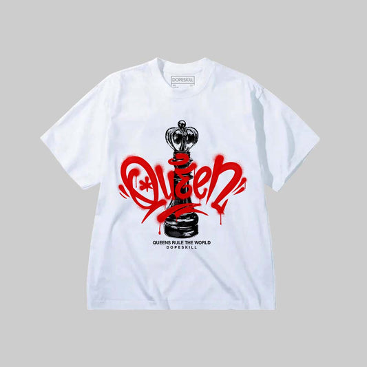 Queen Chess DopeSkill Premium T-shirt Streetwear - White