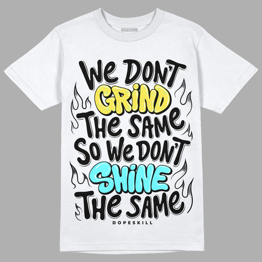 Jordan 5 Aqua DopeSkill T-Shirt Grind Shine Graphic Streetwear - White 
