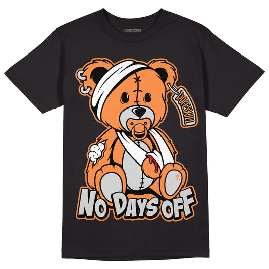 Dunk Low Peach Cream (W) DopeSkill T-Shirt Hurt Bear Graphic - Black