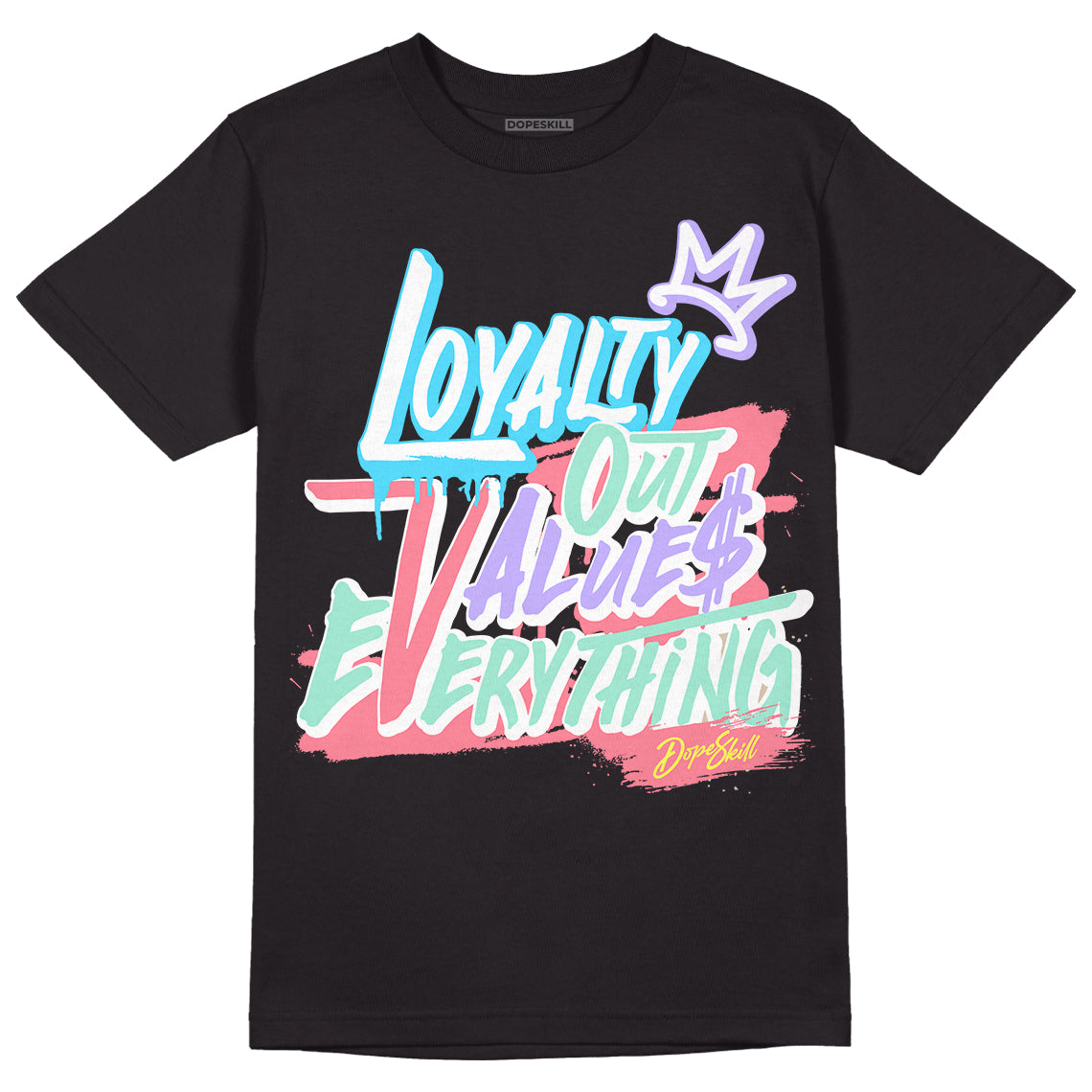 Candy Easter Dunk Low DopeSkill T-Shirt LOVE Graphic - Black