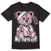 Dunk Low Teddy Bear Pink DopeSkill T-Shirt Hurt Bear Graphic - Black