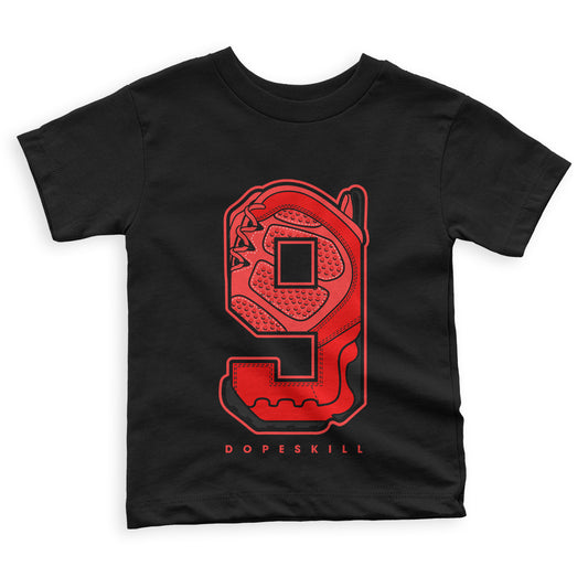 Chile Red 9s DopeSkill Toddler Kids T-shirt No.9 Graphic