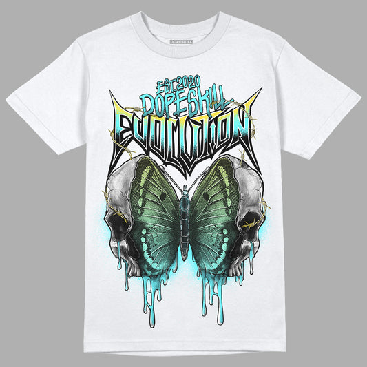Aqua 5s DopeSkill T-Shirt DopeSkill Evolution Graphic - White