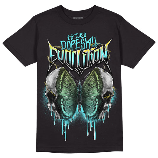 Aqua 5s DopeSkill T-Shirt DopeSkill Evolution Graphic - Black