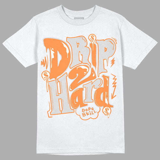 Dunk Low Peach Cream (W) DopeSkill T-Shirt Drip Too Hard Graphic - White