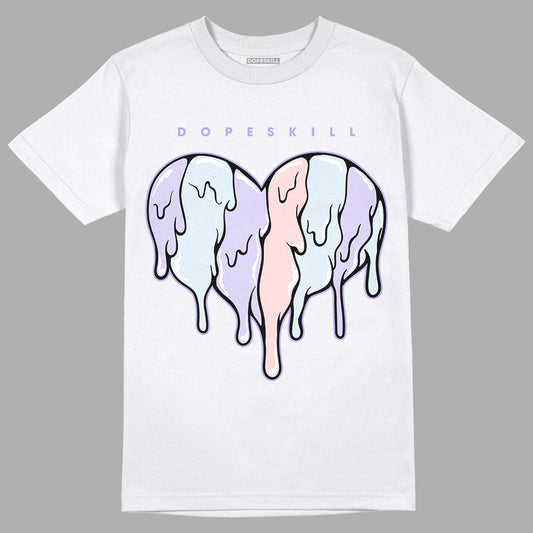 Easter Dunk Low DopeSkill T-Shirt Slime Drip Heart Graphic - White