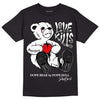 Dunk Low Panda White Black DopeSkill T-Shirt Love Kills Graphic - Black 