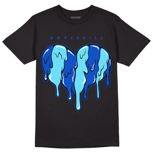 SB Dunk Argon DopeSkill T-Shirt Slime Drip Heart Graphic - Black