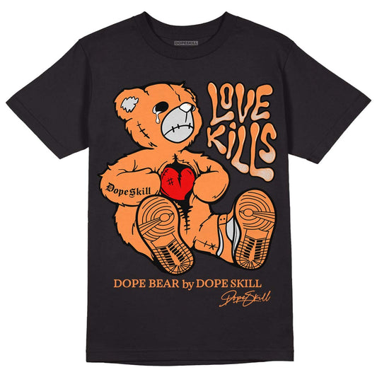 Dunk Low Peach Cream (W) DopeSkill T-Shirt Love Kills Graphic - Black