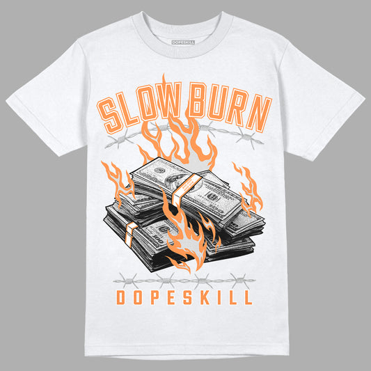Dunk Low Peach Cream (W) DopeSkill T-Shirt Slow Burn Graphic - White
