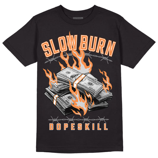 Dunk Low Peach Cream (W) DopeSkill T-Shirt Slow Burn Graphic - Black