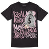 Dunk Low Teddy Bear Pink DopeSkill T-Shirt Real Ones Move In Silence Graphic - Black