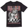 Rose Whisper Dunk Low DopeSkill T-Shirt Real Lover Graphic - Black 