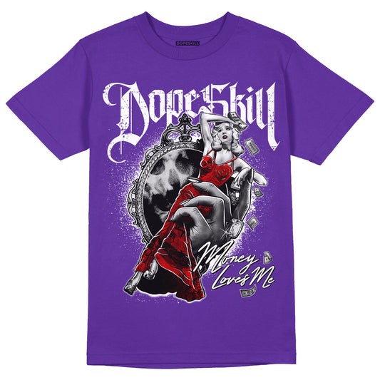 PURPLE Collection DopeSkill Purple T-shirt Money Loves Me Graphic - Purple 