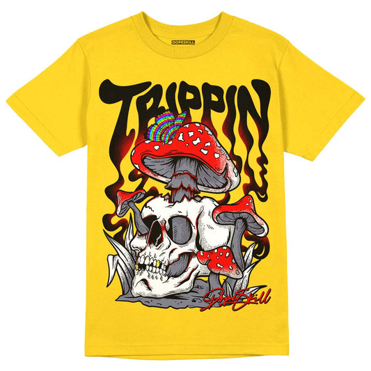 Lightning 4s DopeSkill Tour Yellow T-shirt Trippin Graphic