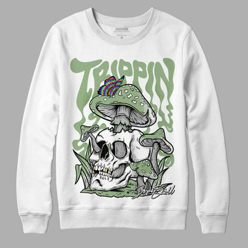 Jordan 4 Retro “Seafoam”  DopeSkill Sweatshirt Trippin Graphic Streetwear  - White