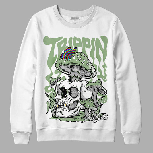 Jordan 4 Retro “Seafoam” DopeSkill Sweatshirt Trippin Graphic Streetwear - White