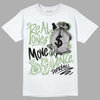 Seafoam 4s DopeSkill T-Shirt Real Ones Move In Silence Graphic - White