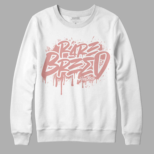 Rose Whisper Dunk Low DopeSkill Sweatshirt Rare Breed Graphic - White 
