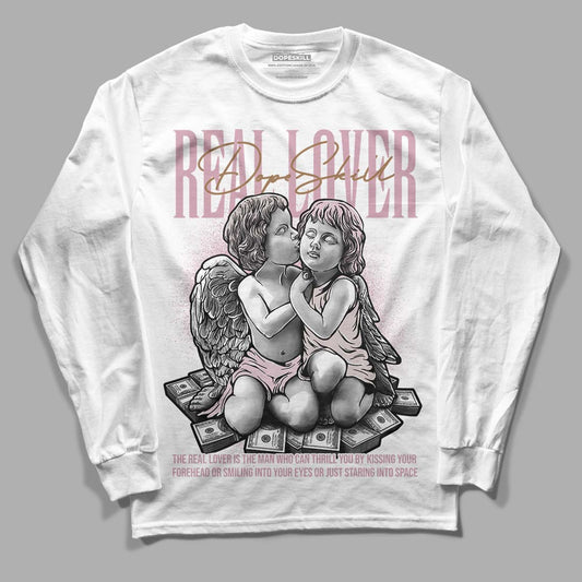 Dunk Low Teddy Bear Pink DopeSkill Long Sleeve T-Shirt Real Lover Graphic - White 