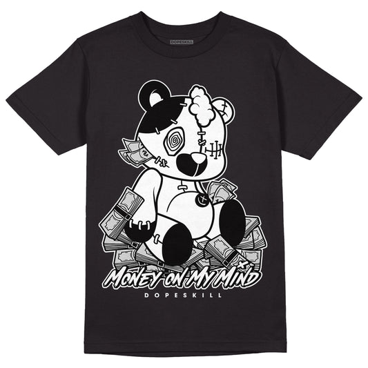 Dunk Low Panda White Black DopeSkill T-Shirt MOMM Bear Graphic - Black