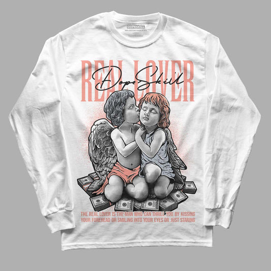 DJ Khaled x Jordan 5 Retro ‘Crimson Bliss’ DopeSkill Long Sleeve T-Shirt Real Lover Graphic Streetwear - White