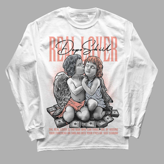 DJ Khaled x Jordan 5 Retro ‘Crimson Bliss’ DopeSkill Long Sleeve T-Shirt Real Lover Graphic Streetwear - White 