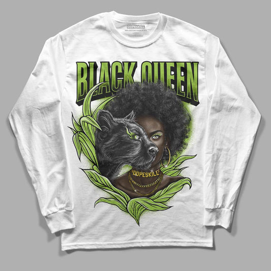 Dunk Low 'Chlorophyll' DopeSkill Long Sleeve T-Shirt New Black Queen Graphic - White 