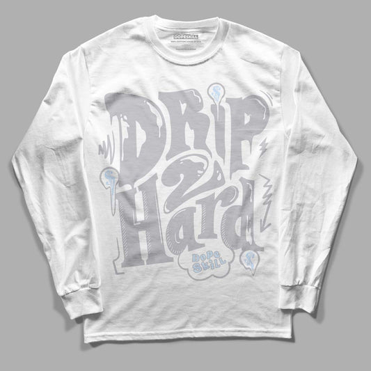 Jordan 11 Retro Low Cement Grey DopeSkill Long Sleeve T-Shirt Drip Too Hard Graphic Streetwear - White