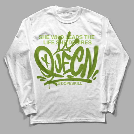 Dunk Low 'Chlorophyll' DopeSkill Long Sleeve T-Shirt Queen Graphic - White 