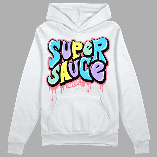 Candy Easter Dunk Low DopeSkill Hoodie Sweatshirt Super Sauce Graphic - White 
