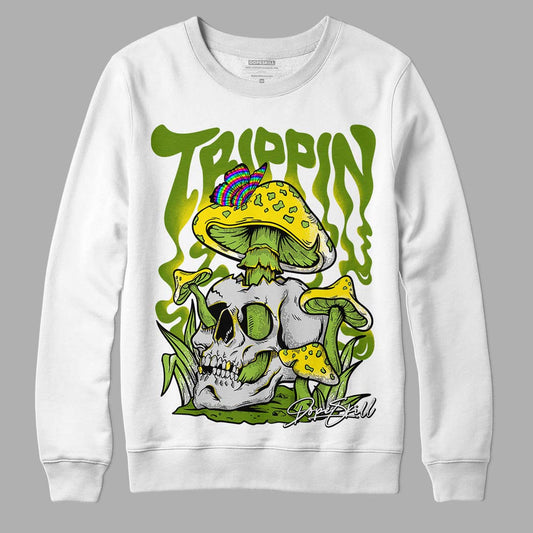 Dunk Low 'Chlorophyll' DopeSkill Sweatshirt Trippin Graphic - White