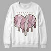 Dunk Low Teddy Bear Pink DopeSkill Sweatshirt Slime Drip Heart Graphic - White