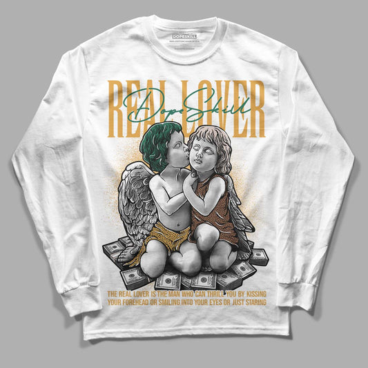 Safari Dunk Low DopeSkill Long Sleeve T-Shirt Real Lover Graphic - White 