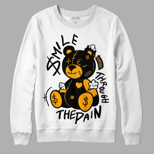 Black Taxi 12s DopeSkill Sweatshirt BEAN Graphic - White