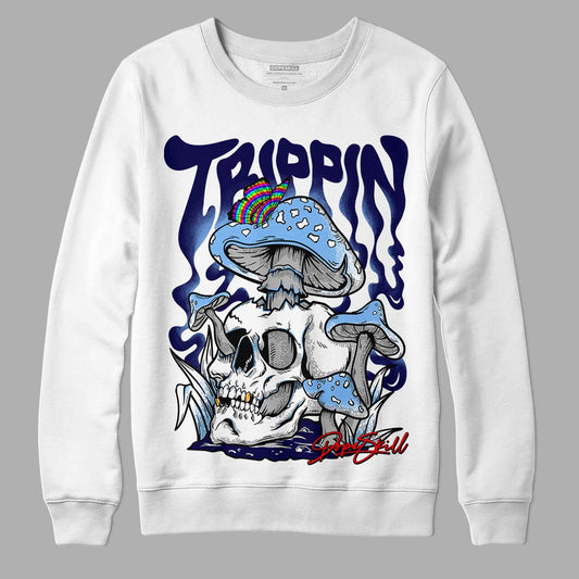 UNC 6s DopeSkill Sweatshirt Trippin Graphic - White