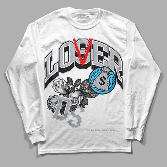 Dunk Low Lottery Pack Grey Fog DopeSkill Long Sleeve T-Shirt Loser Lover Graphic - White 