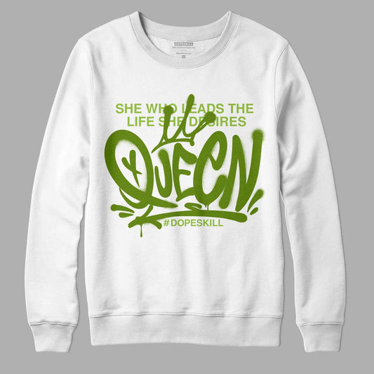 Dunk Low 'Chlorophyll' DopeSkill Sweatshirt Queen Graphic - White 