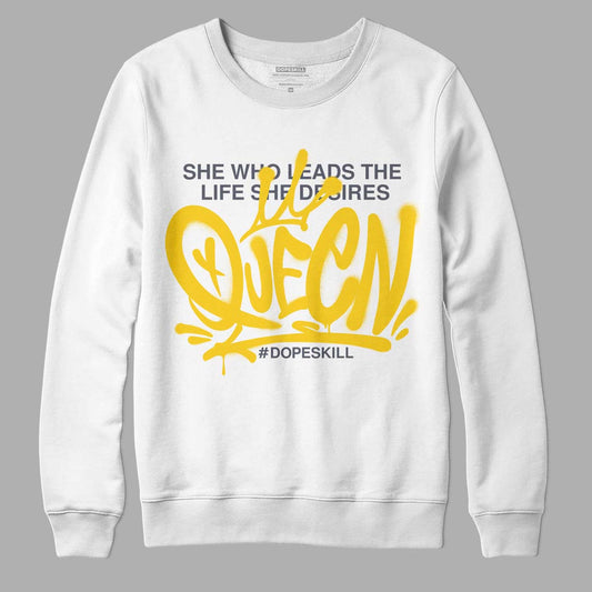 Lightning 4s DopeSkill Sweatshirt Queen Graphic - White