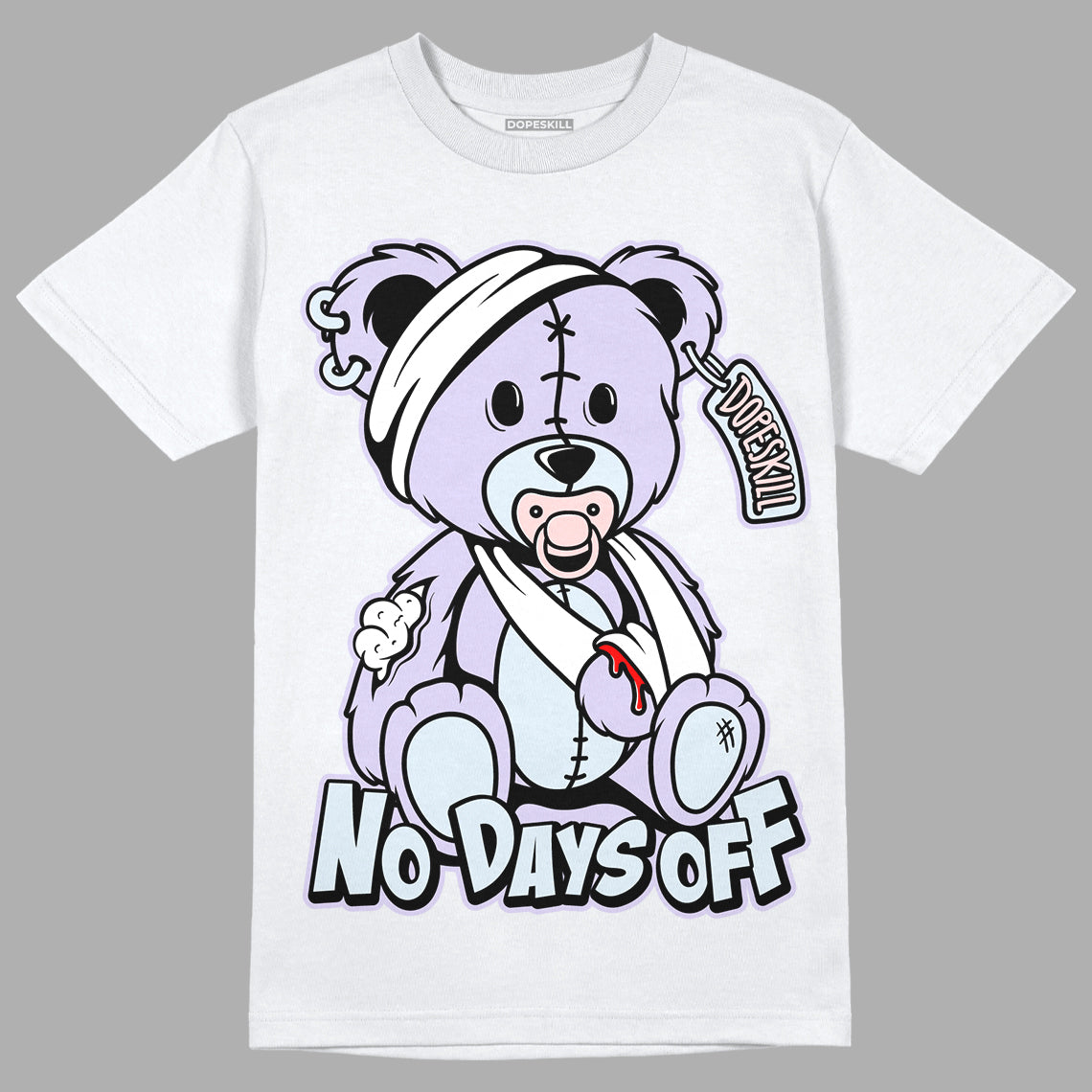 Easter Dunk Low DopeSkill T-Shirt Hurt Bear Graphic - White