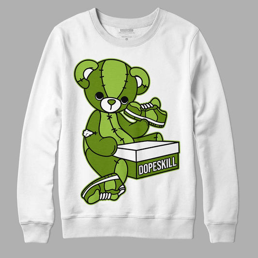 Dunk Low 'Chlorophyll' DopeSkill Sweatshirt Sneakerhead BEAR Graphic - White 
